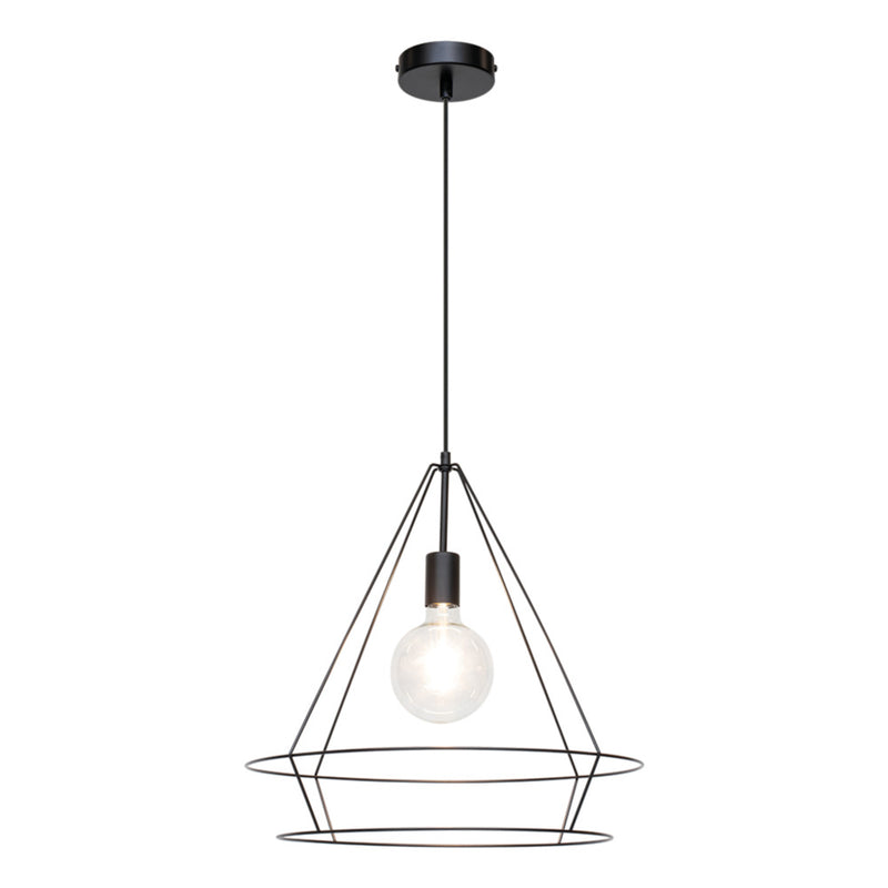 Casa Triango Pendant Lamp 1xE27 Max.60W Black