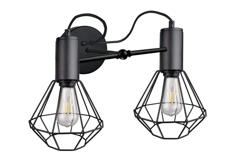 Keter Lighting Lars 2L wall sconces E27 H 27.0cm