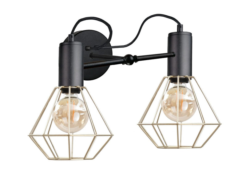 Keter Lighting Lars 2L wall sconces E27 H 27.0cm