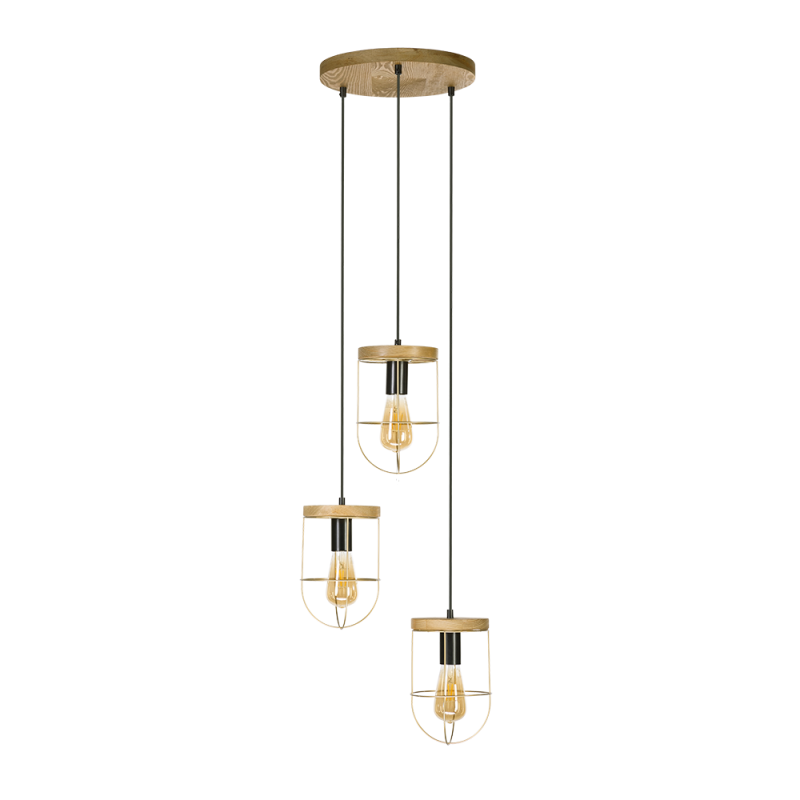 Britop Lighting Netuno 3L suspension E27, H 128cm