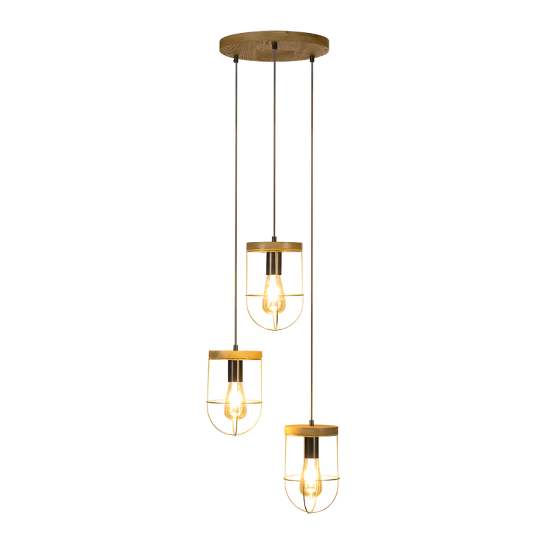 Britop Lighting Netuno 3L suspension E27, H 128cm