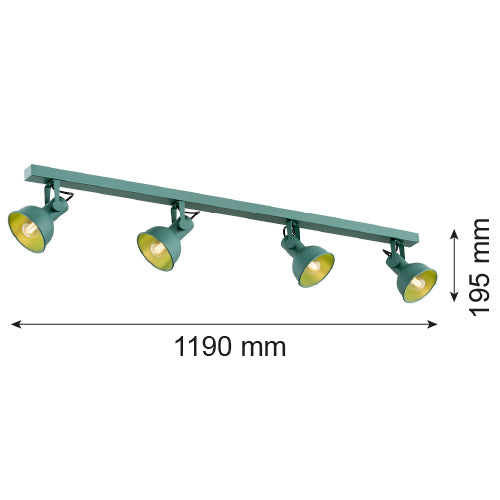 Argon Lenora 4L monorail lighting E14 H 19.5cm