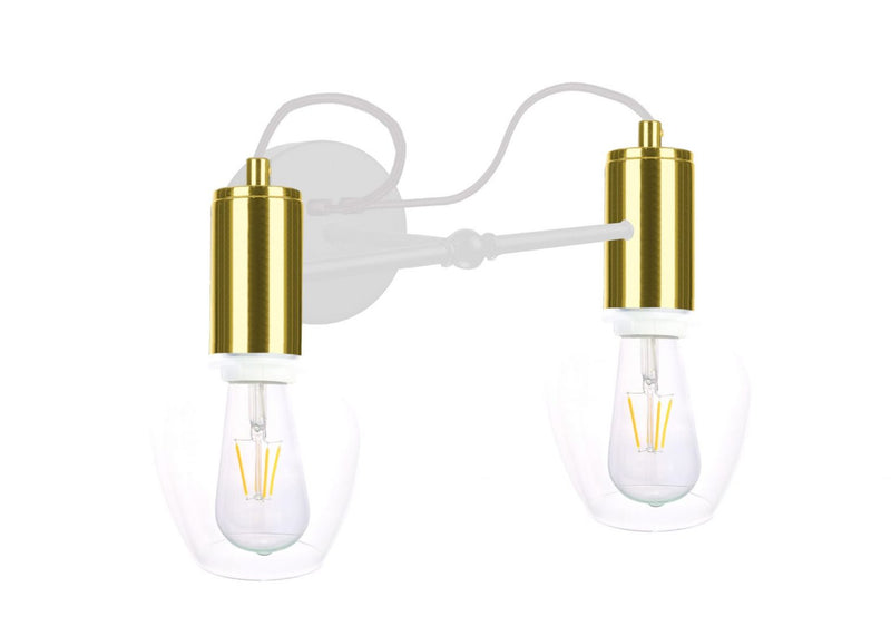 Keter Lighting Maya 2L wall sconces E27 H 25.0cm