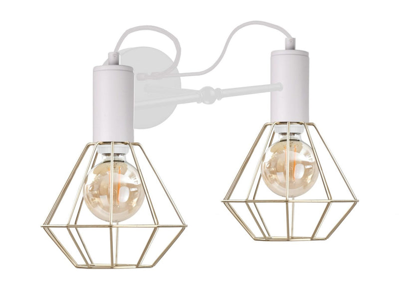 Keter Lighting Lars 2L wall sconces E27 H 27.0cm