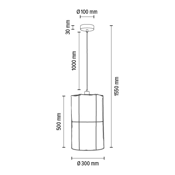 Britop Lighting Marinero 1L riippuvalaisin E27, D 30cm