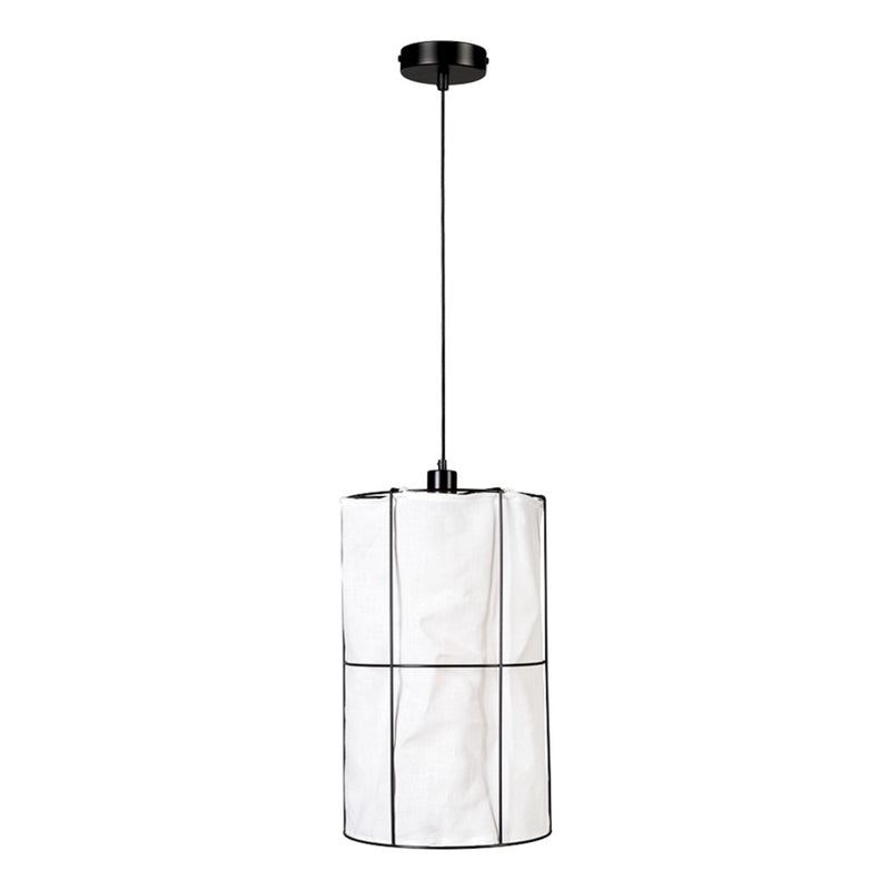 Marinero Pendant 1xE27 Max.15W Led Black/White Linen