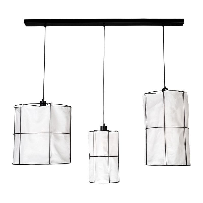 Britop Lighting Marinero 3L plafonnier à suspension linéaire E27 W 117cm