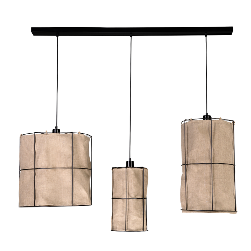 Britop Lighting Marinero 3L plafonnier à suspension linéaire E27 W 117cm