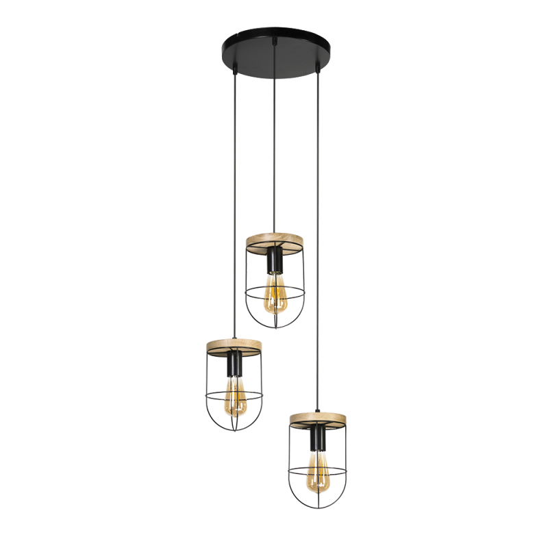 Britop Lighting Netuno 3L suspension E27, H 128cm