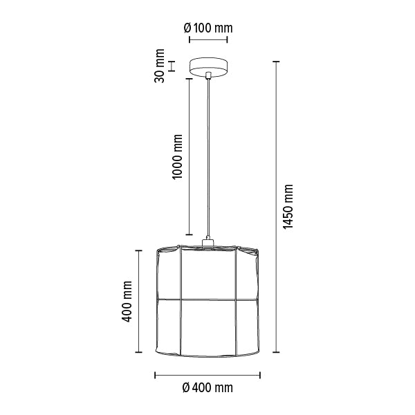 Britop Lighting Marinero Lámpara colgante 1L E27, P 40cm