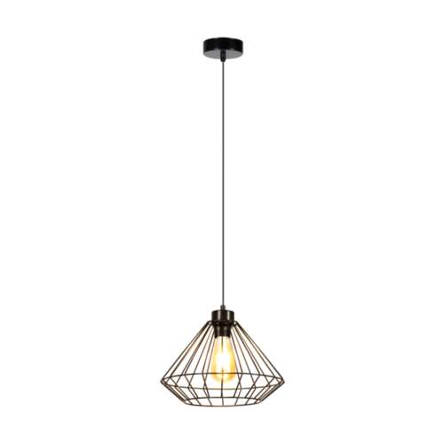 Raquelle Pendant Lamp 3xE27 Max.60W Black/Oiled Oak/Black PVC/Black