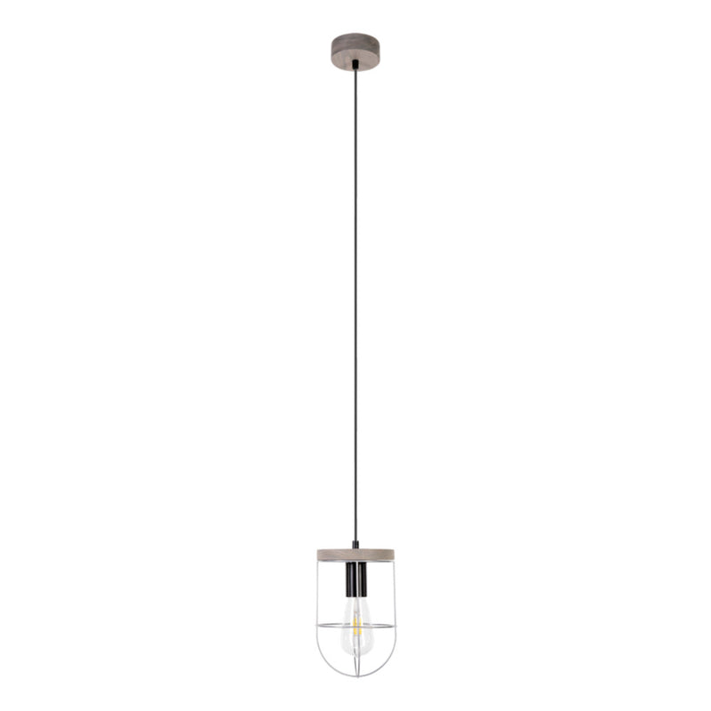 Netuno Ceiling Lamp 3xE27 Max.15W Led Oiled Oak / Black