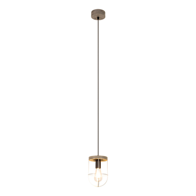 Netuno Ceiling Lamp 3xE27 Max.15W Led Oiled Oak / Black