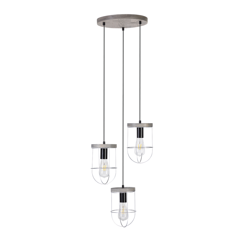 Britop Lighting Netuno 3L pendant lamp E27, H 128cm