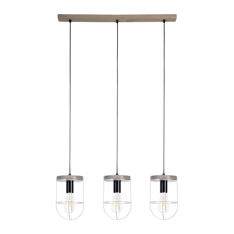 Britop Lighting Netuno 3L lineaarinen riippukattovalaisin E27, leveys 75cm