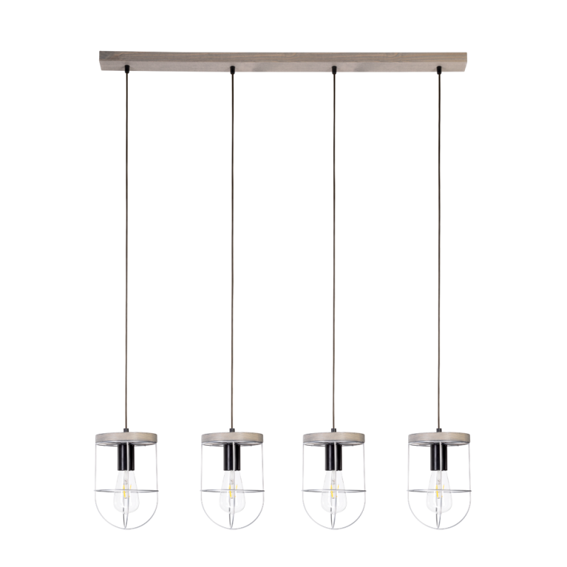 Britop Lighting Netuno 4L plafonnier à suspension linéaire E27, L 100cm