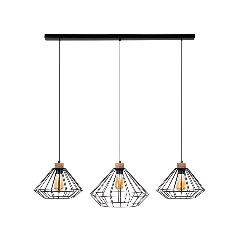 Raquelle Pendant Lamp 1xE27 Max.60W Black/Black PVC