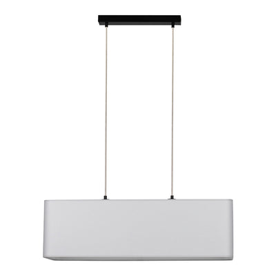 Cassida Pendant Lamp 2xE27 60W Black/Transparent PVC/Gray