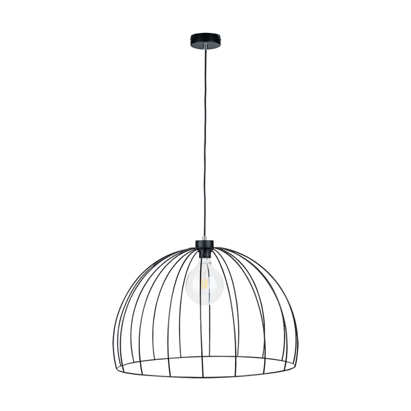 Britop Lighting Coop 1L pendant lamp black E27, D 57cm