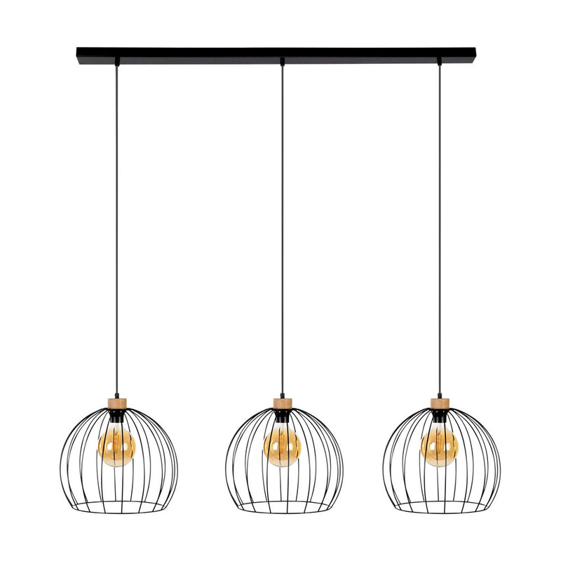 Coop Pendant 1xE27 60W Gold / Black / Gold