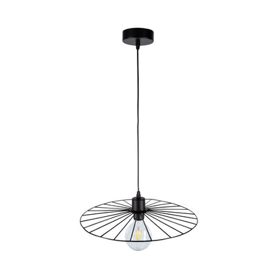 Antonella Pendant Lamp 1xE27 Max.60W Black/Black/Oiled Oak/Black