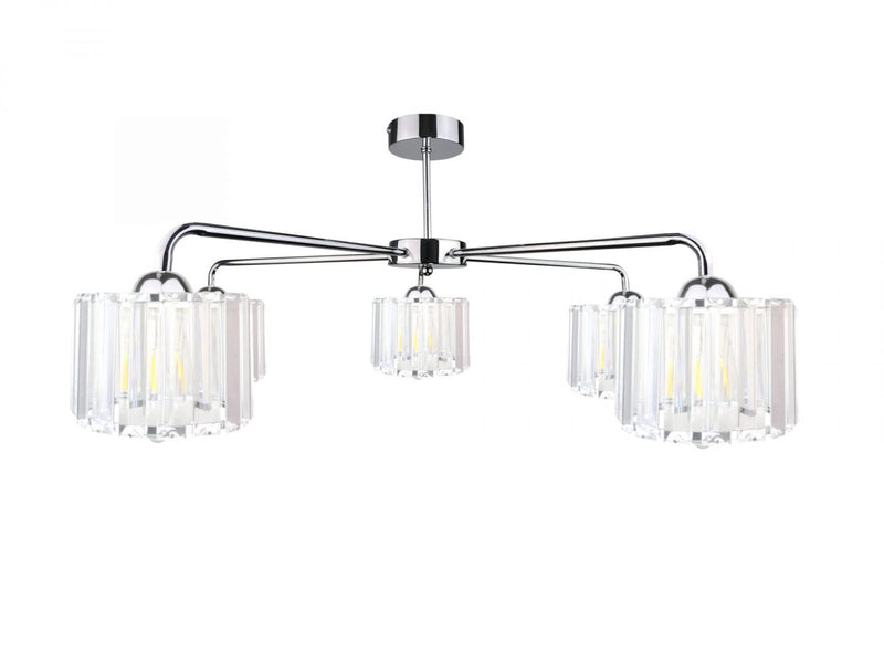 Keter Lighting Deco 5L chandelier E27 H 33.0cm