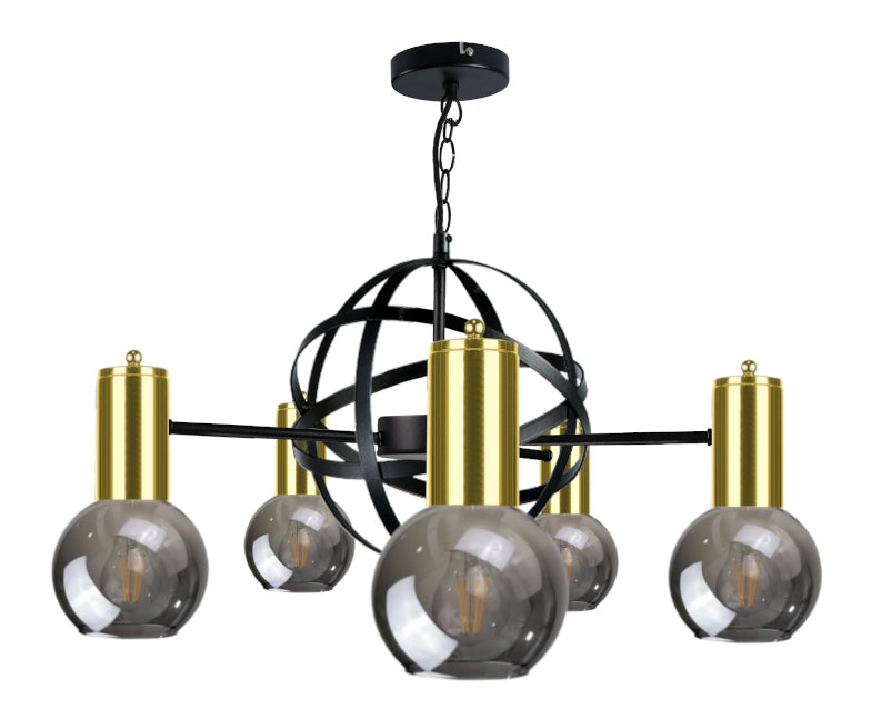 Keter Lighting Planet 5L chandeliers E27 H 110.0cm