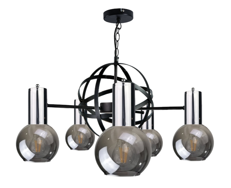 Keter Lighting Planet 5L chandeliers E27 H 110.0cm