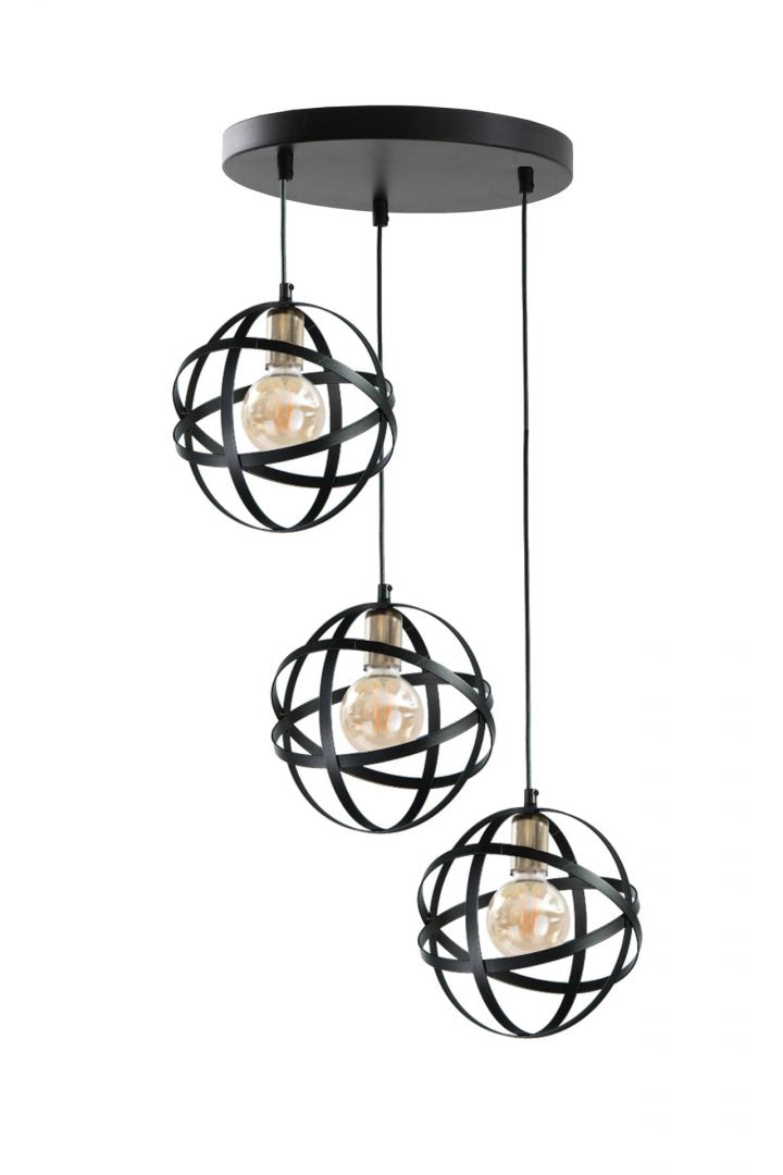 Keter Lighting Pola 3L pendants E27 H 120.0cm