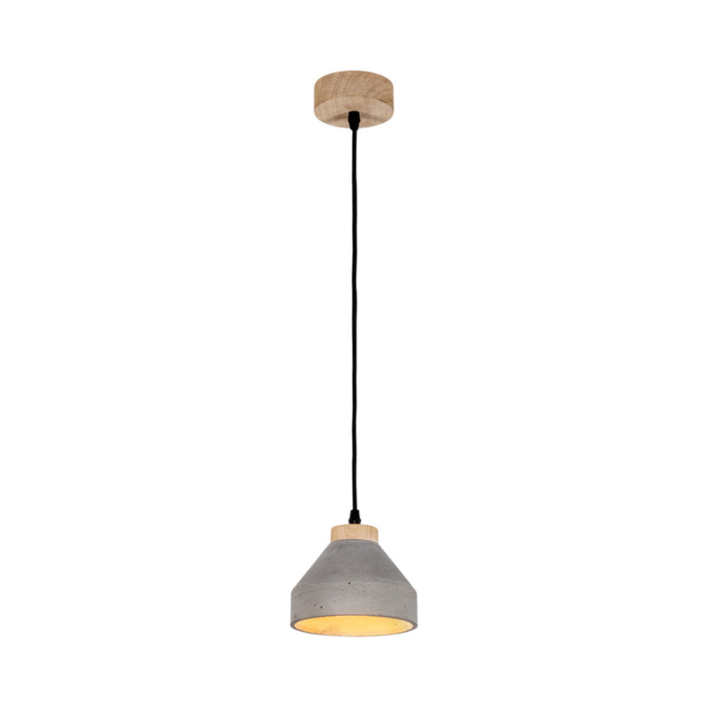 Britop Lighting Tristan 1L Lampada a sospensione in cemento E14, D 15cm