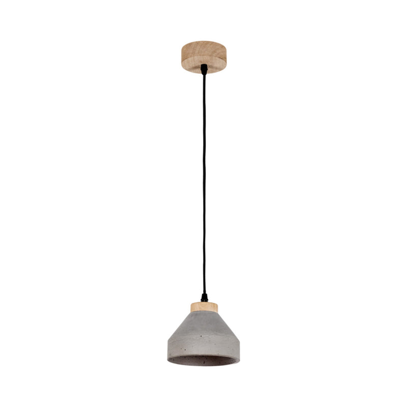 Tristan Pendant 1xE14 Max.40W Oiled Oak/Black/Gray