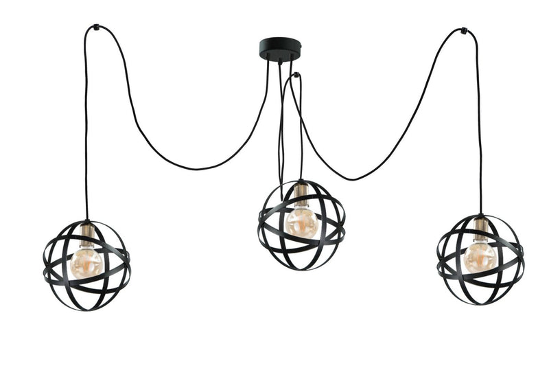 Keter Lighting Pola 3L pendants E27 H 180.0cm