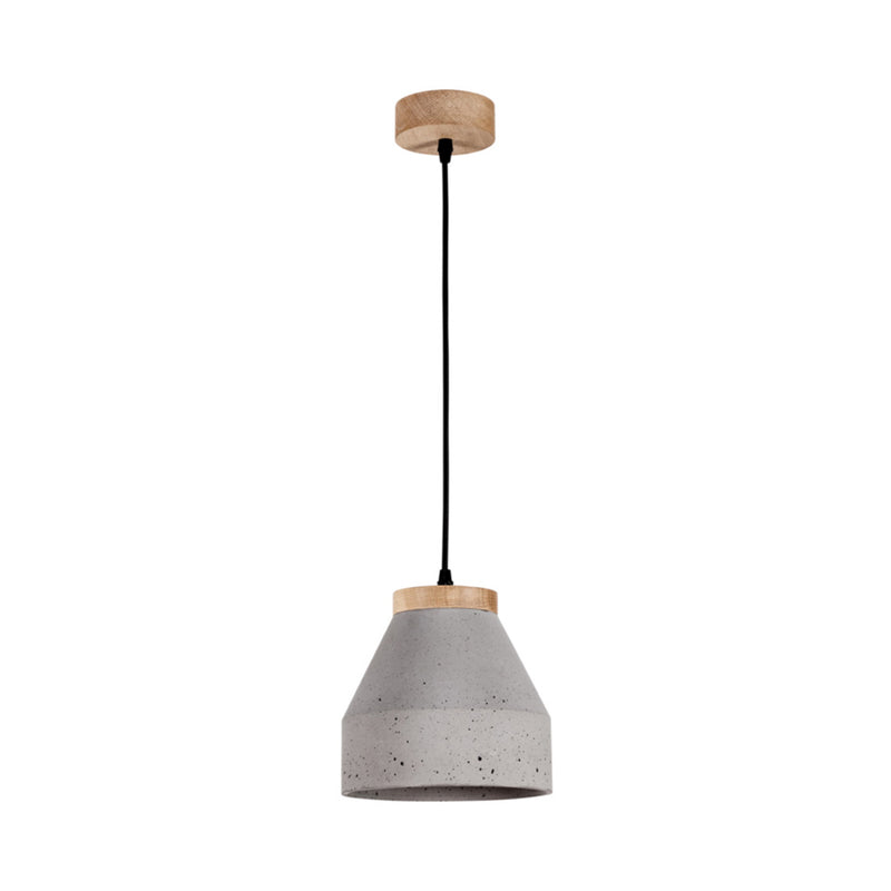 Tristan Pendant 1xE27 Max.60W Oiled Oak/Black/Gray