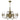 Chandelier Lemir Kandelabr 8xE14 steel patina