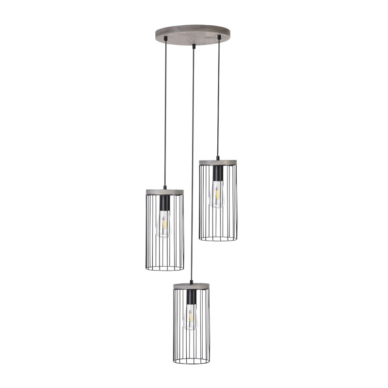 Britop Lighting Timeo 3L Pendelleuchte E27, H 135cm