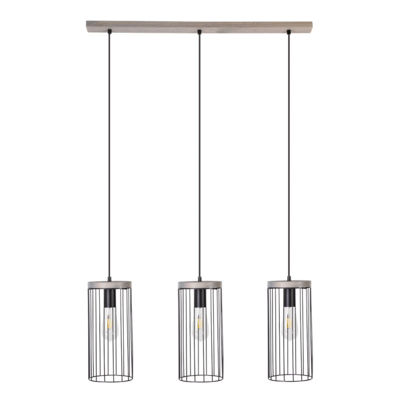 Britop Lighting Timeo 3L lineaarinen riippukattovalaisin E27, leveys 76cm