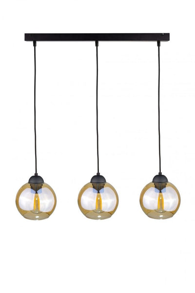 Keter Lighting Ambre 3L linear suspension pendant lamp E27 H 120.0cm