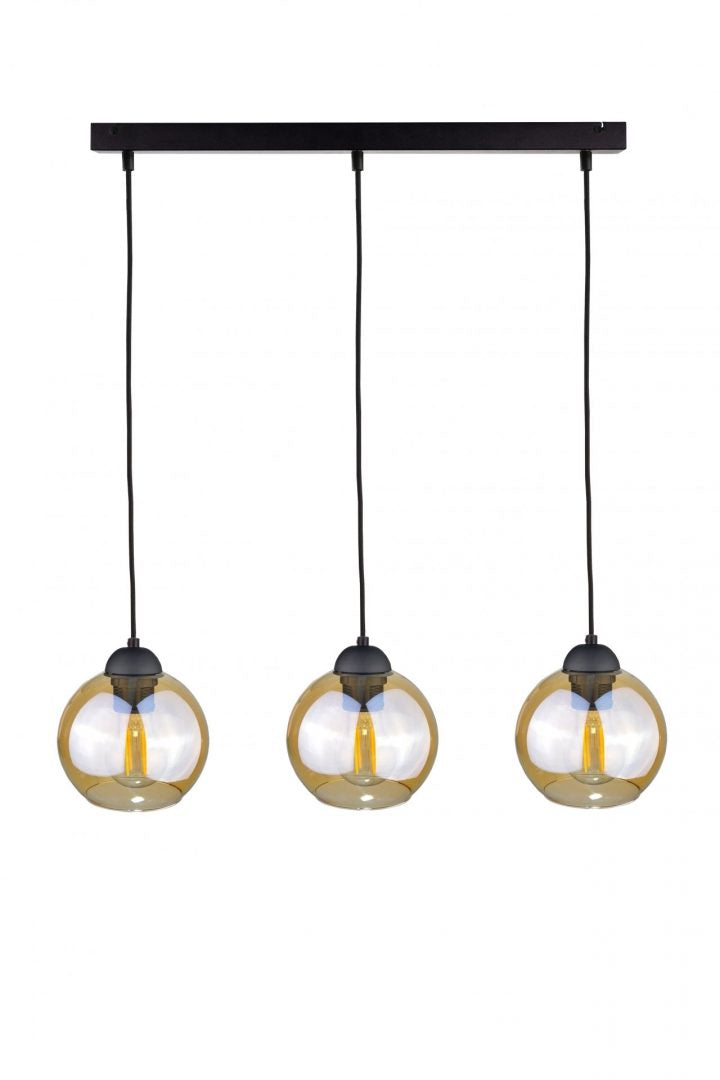 Keter Lighting Ambre 3L linear suspension pendant lamp E27 H 120.0cm