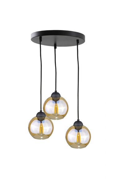 Keter Lighting Ambre 3L pendant lamp E27 H 120.0cm