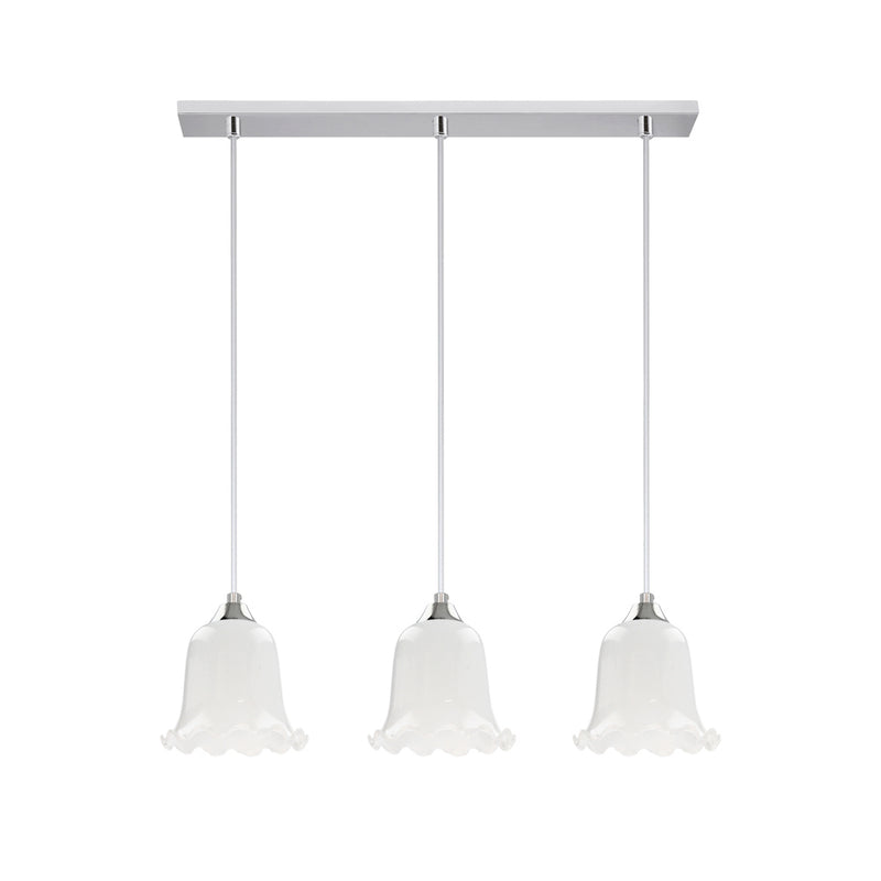 Floriana Pendant Lamp 1xE27 Max.60W Oiled Oak/Transparent/White