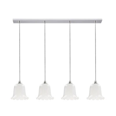 Floriana Pendant Lamp 3xE27 Max.60W Oiled Oak/Transparent/White