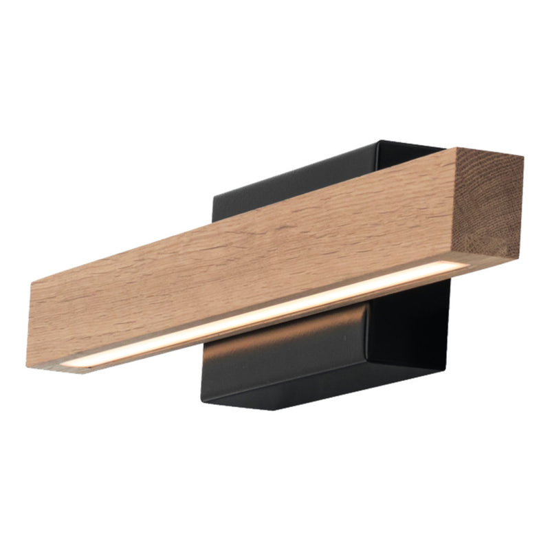 Aqua Viva Wall Lamp Incl. 1xLed 24V Integrated 6W Black/Oiled Oak IP44