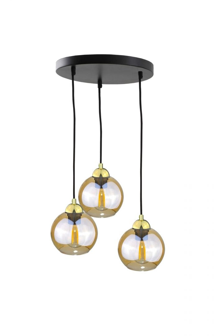 Keter Lighting Ambre 3L pendant lamp E27 H 120.0cm