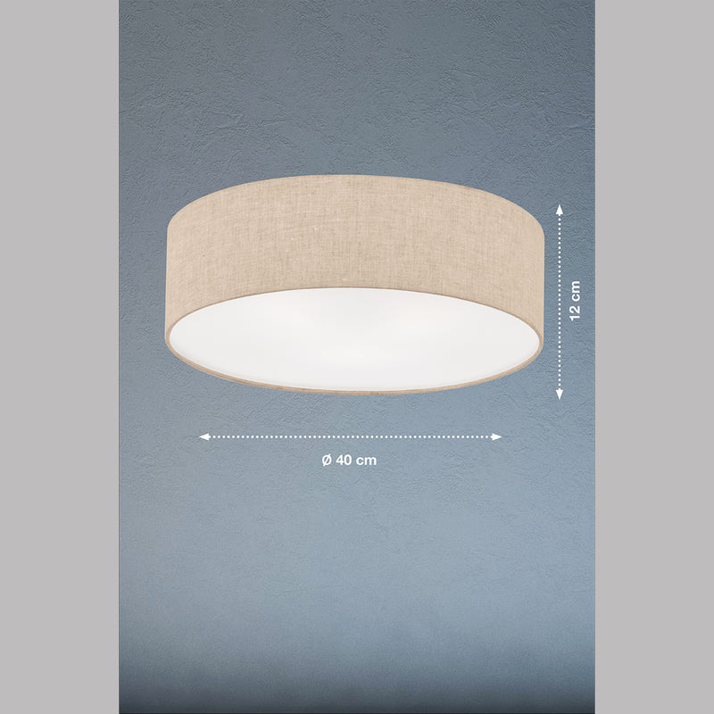 Fischer & Honsel Thor 3L forsænket loftslampe D 40-60cm