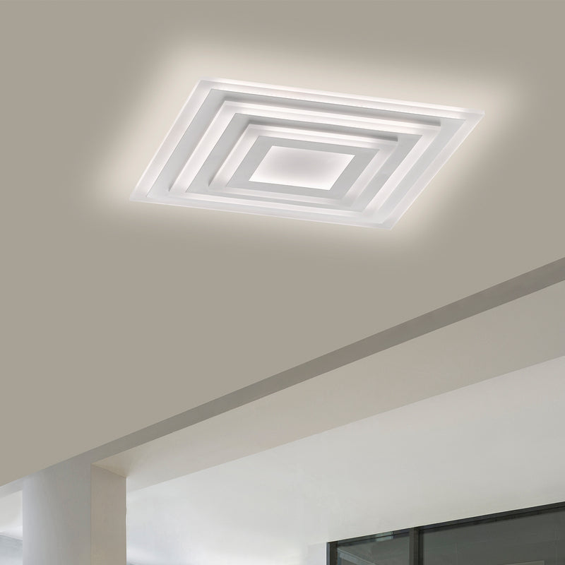 Lampada da soffitto Fischer & Honsel Gorden 1L da incasso L 60 cm, LED bianco