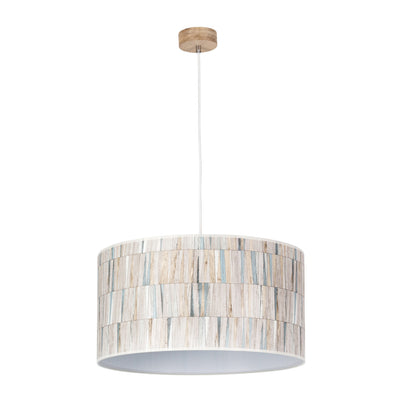 Malo Pendant 1xE27 Max.60W Oak Oiled/Transparent PVC/Multicolor