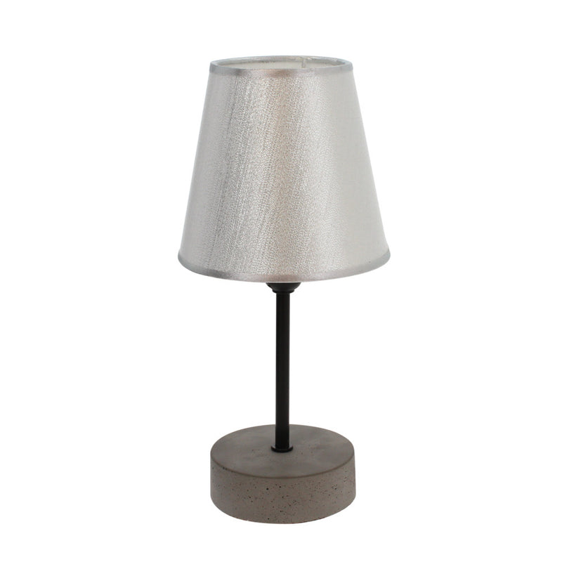 Mila Table Lamp 1xE14 Max.40W Concrete Gray/Black PVC/Black/Silver