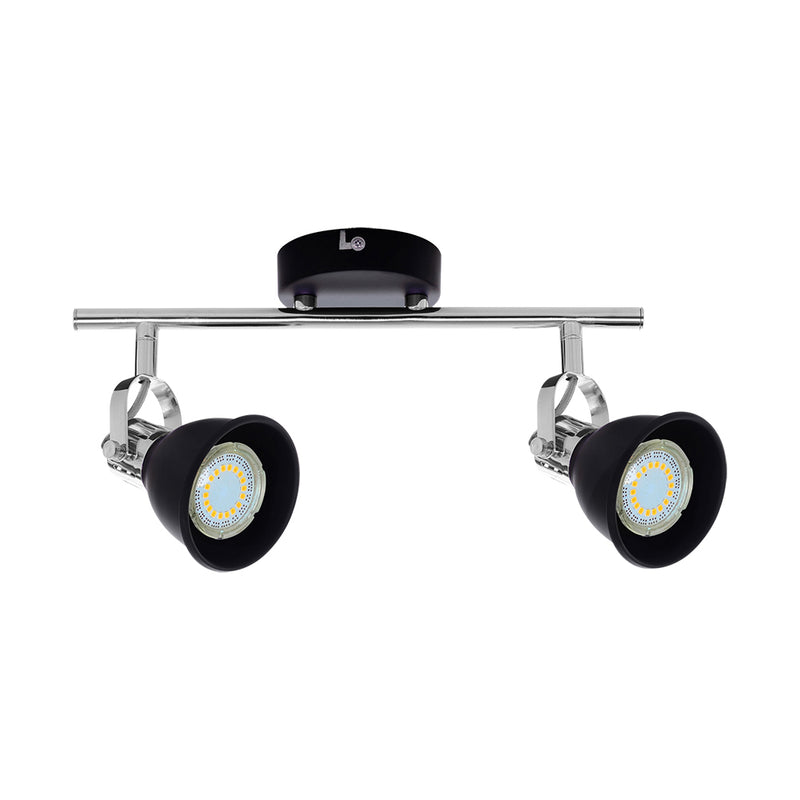 Anita Ceiling Lamp 2xGU10 Max.50W Black/Chrome