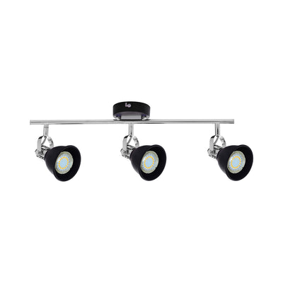 Anita Ceiling Lamp 3xGU10 Max.50W Black/Chrome