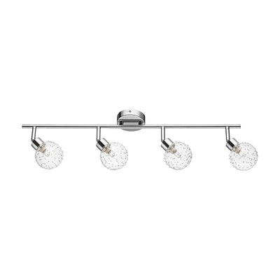 Clear Ceiling Lamp Incl. 4xG9 Max.28W Chrome/Transparent